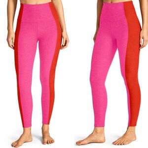 Beyond Yoga Spacedye Vitality Colorblock Legging - Pink Punch/Firecracker Red